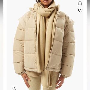 Snap Off Sleeve Nylon Puffer Jacket